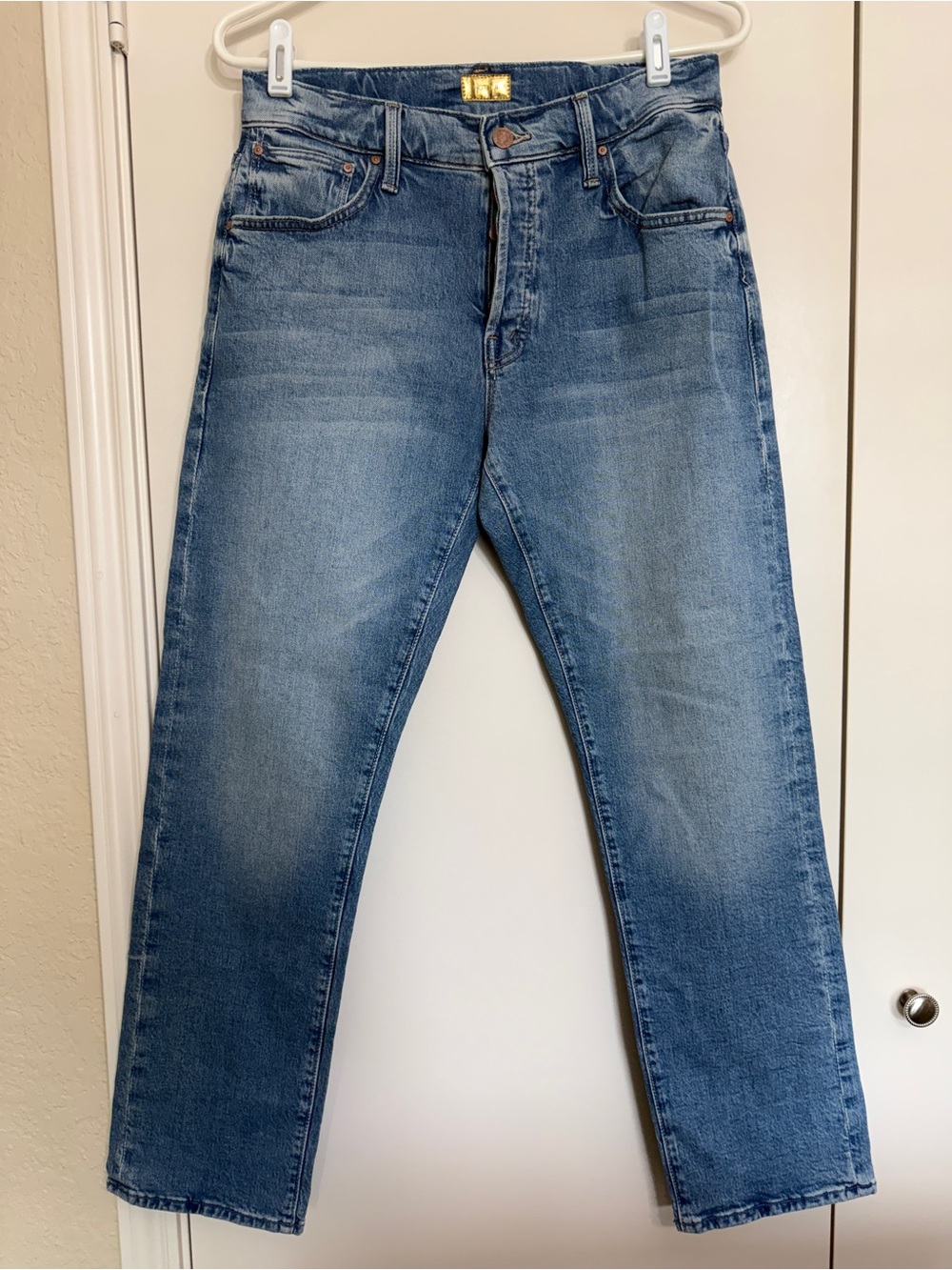 Mother The Mid Rise Hiker Hover - size 28 - Fight for your right - NWOT